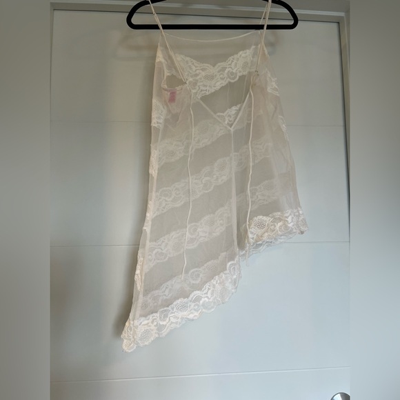 Victoria’s Secret Vintage Bridal Slip – Medium – Sheer Lace & Mesh - Picture 2 of 3